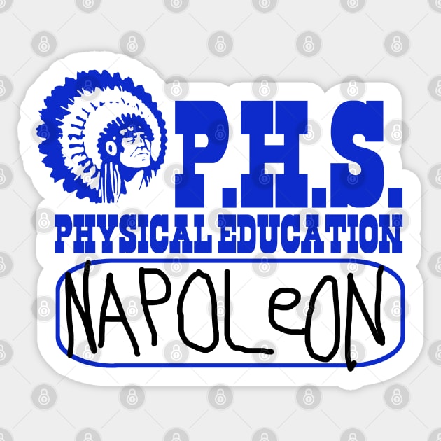 Napoleon Gym Shirt Sticker by PopCultureShirts